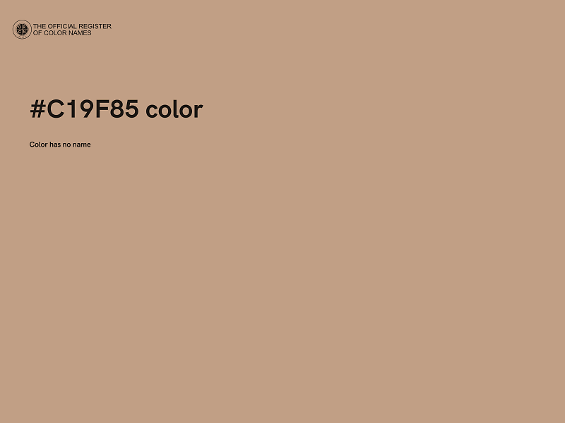 #C19F85 color image