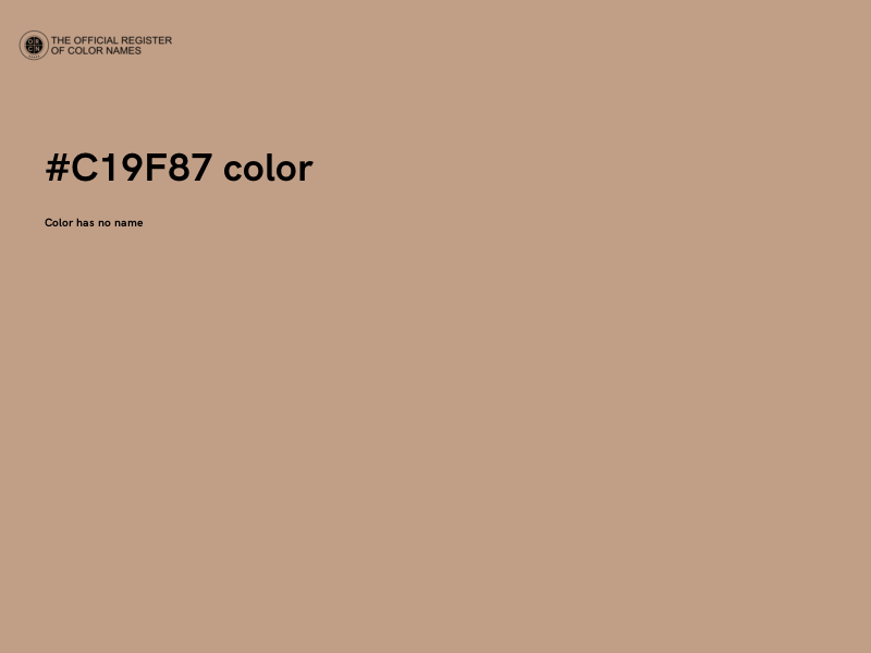 #C19F87 color image