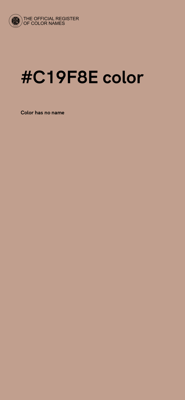 #C19F8E color image