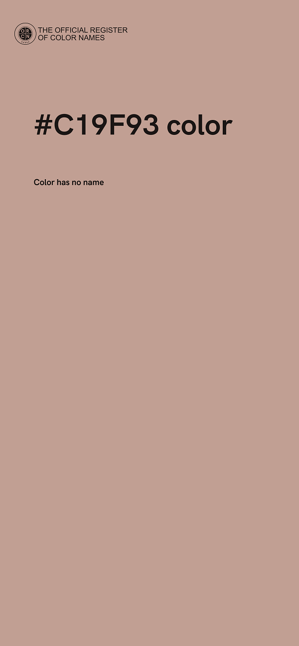 #C19F93 color image