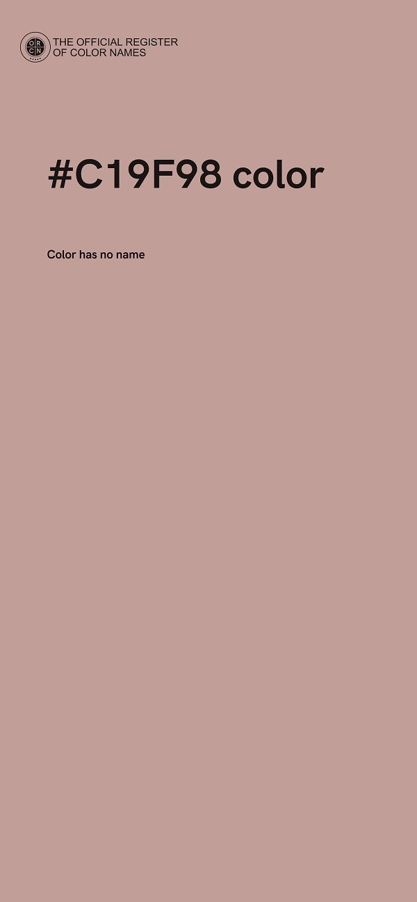 #C19F98 color image