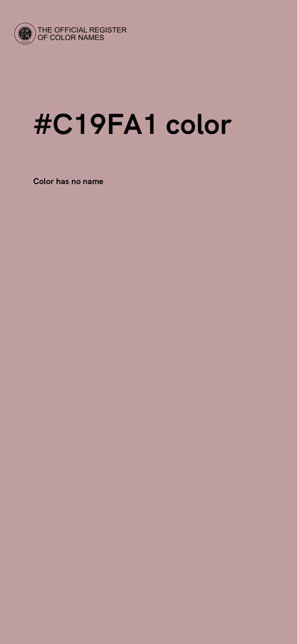 #C19FA1 color image