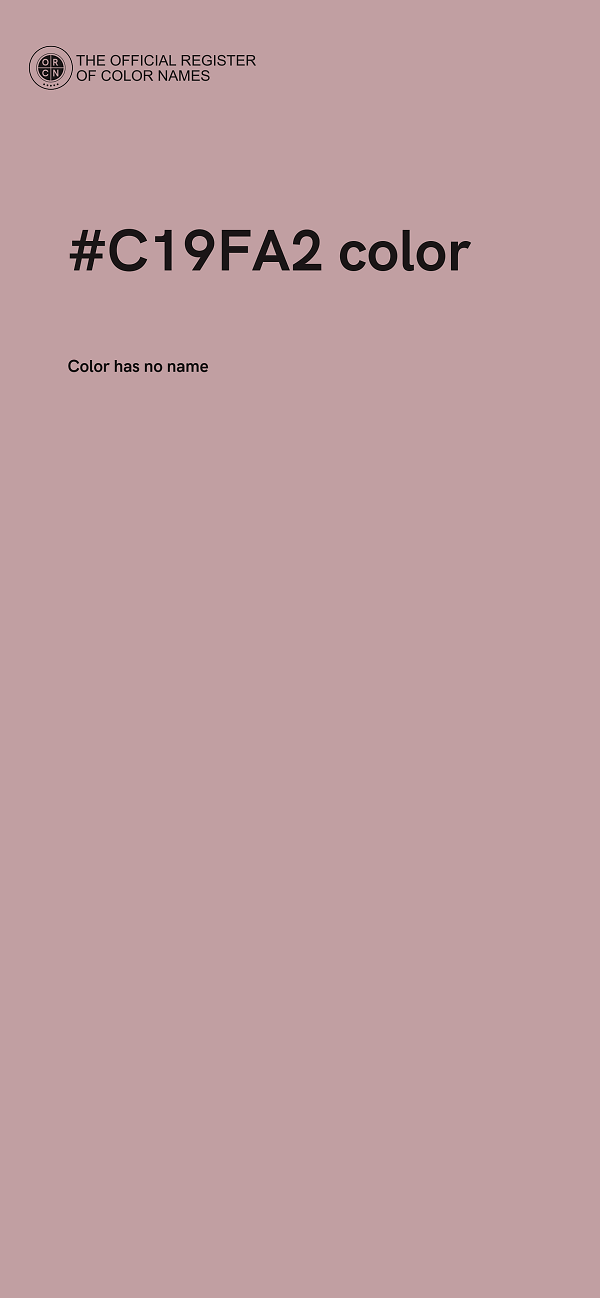 #C19FA2 color image