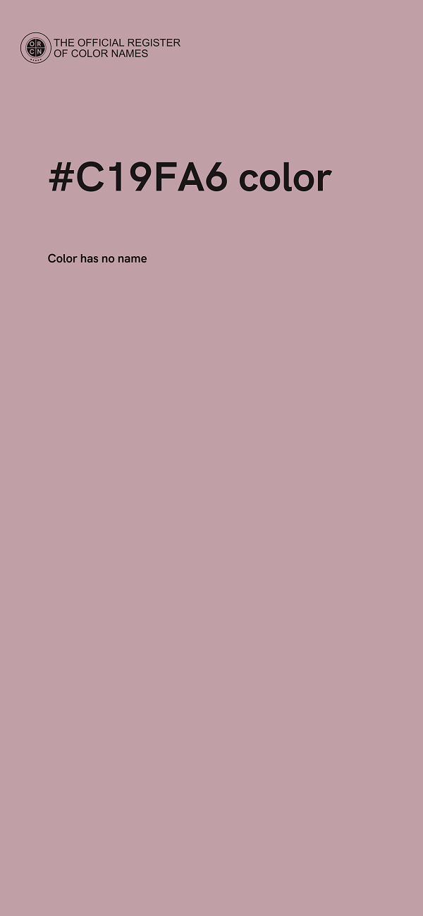 #C19FA6 color image