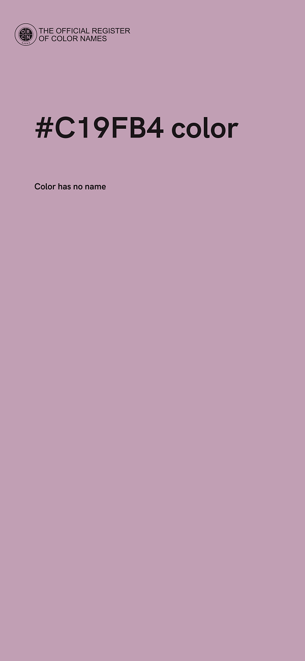 #C19FB4 color image
