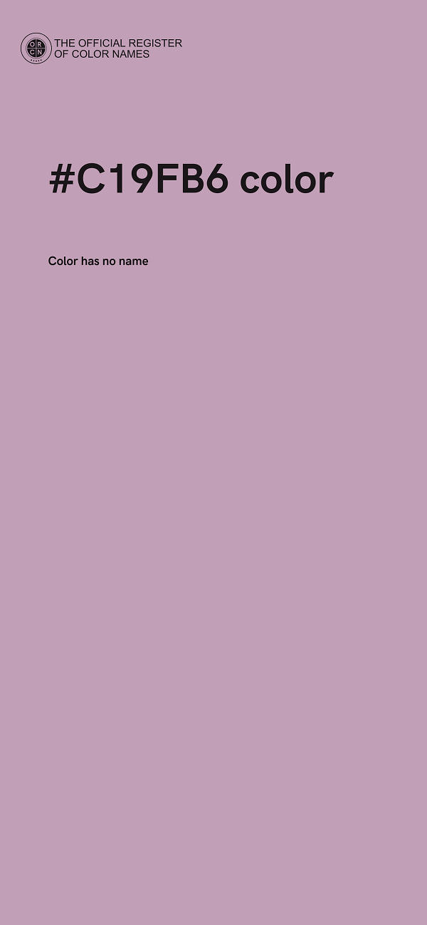 #C19FB6 color image