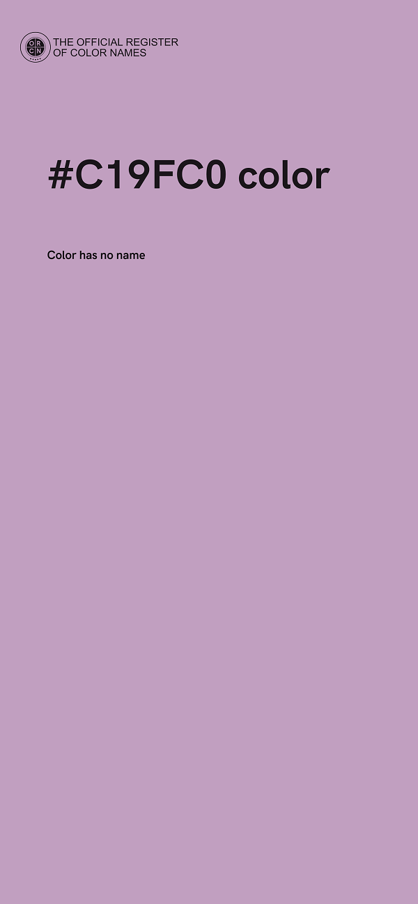 #C19FC0 color image