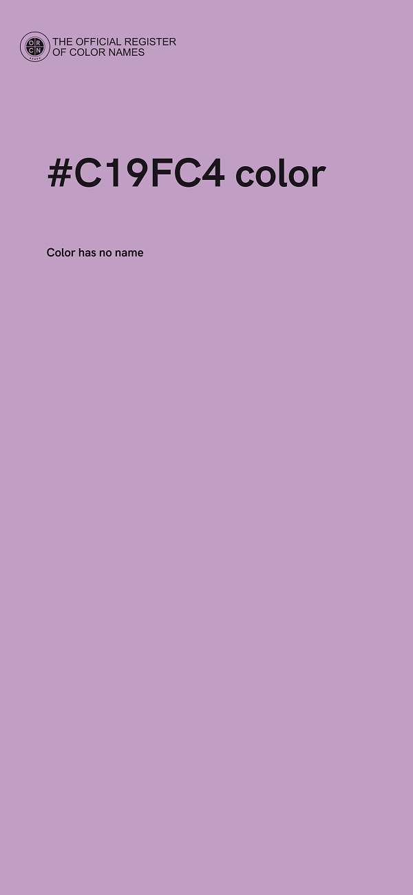 #C19FC4 color image