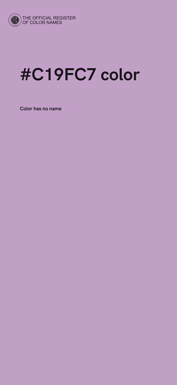 #C19FC7 color image