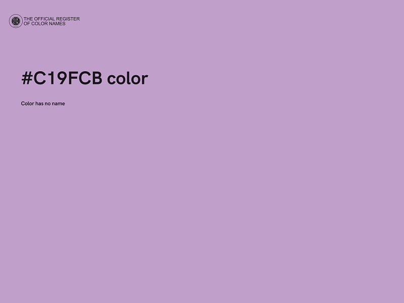 #C19FCB color image