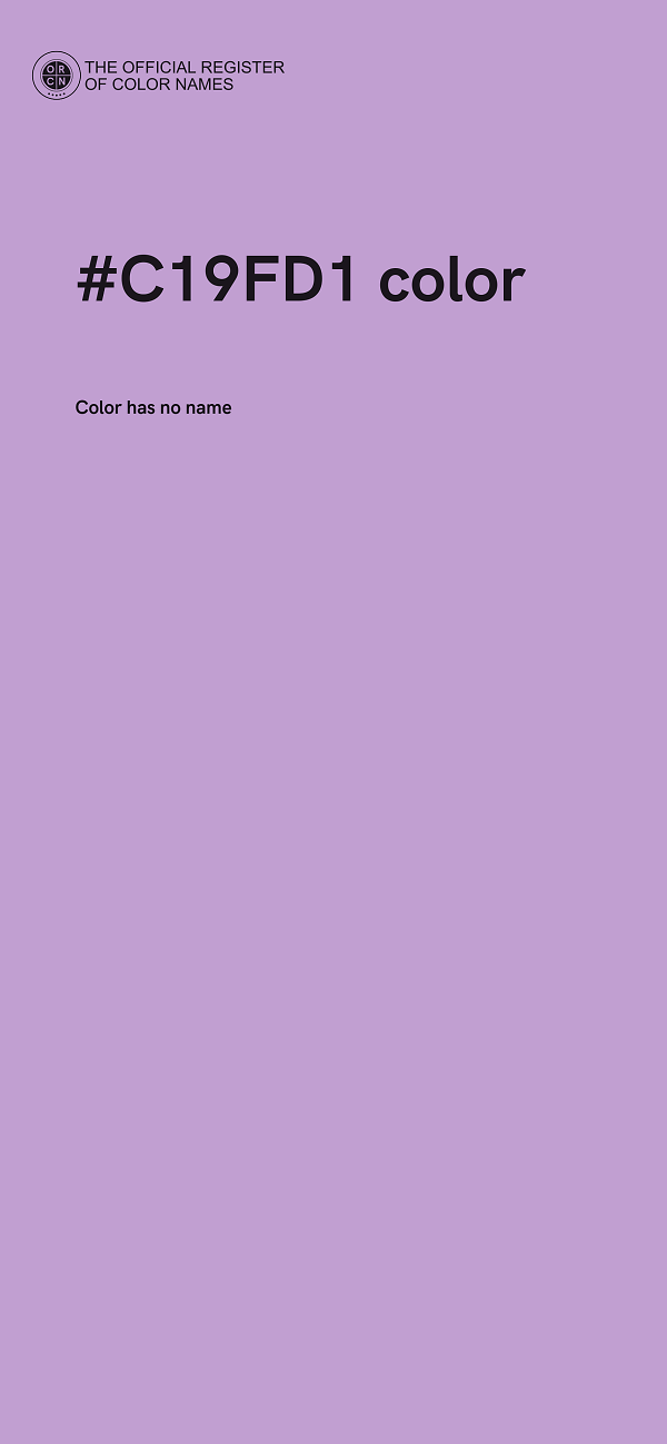 #C19FD1 color image
