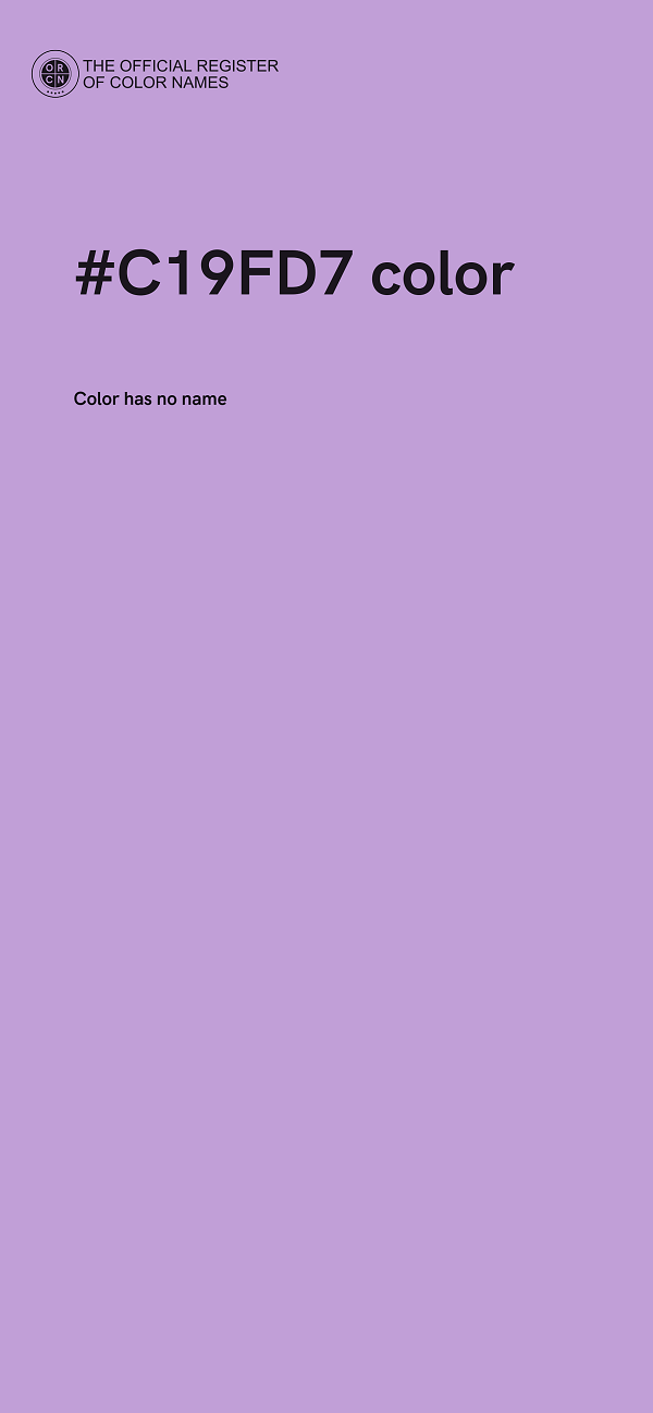 #C19FD7 color image