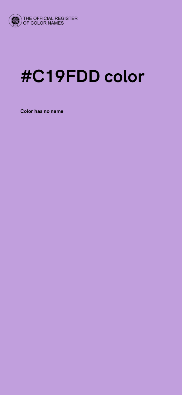 #C19FDD color image