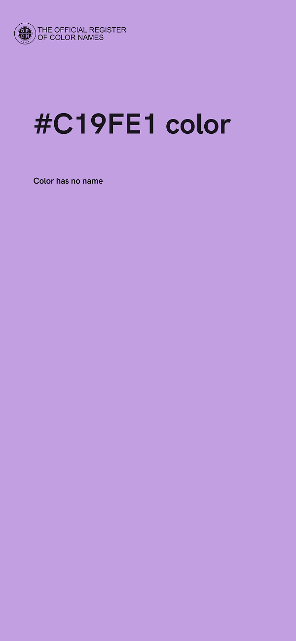 #C19FE1 color image