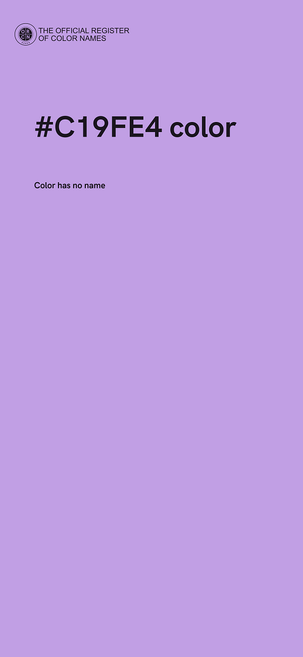 #C19FE4 color image