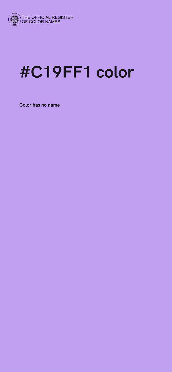 #C19FF1 color image