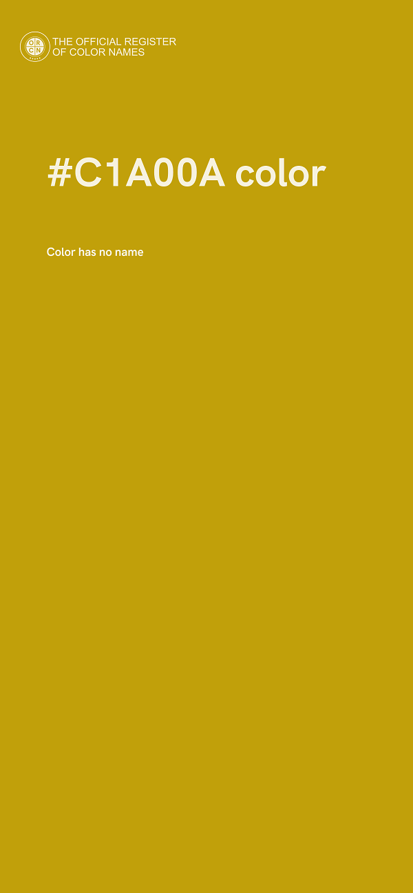 #C1A00A color image