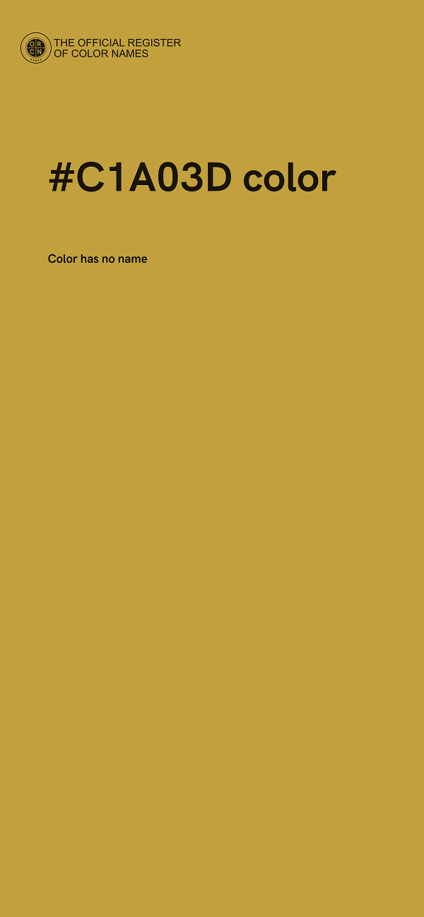#C1A03D color image