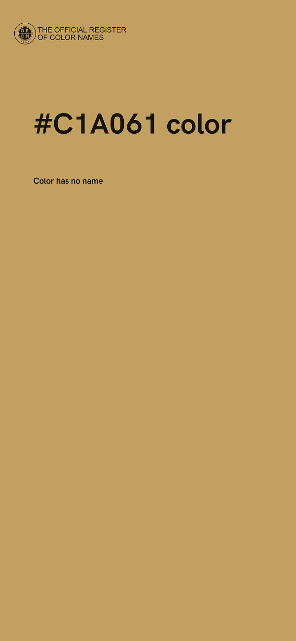 #C1A061 color image