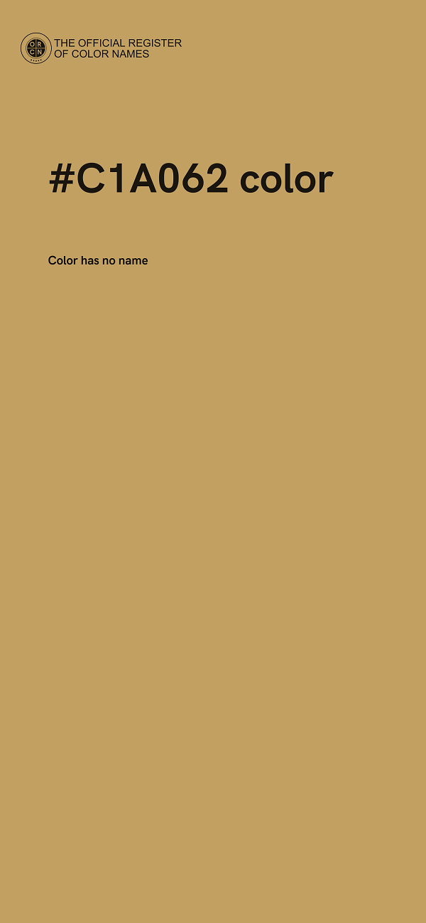 #C1A062 color image