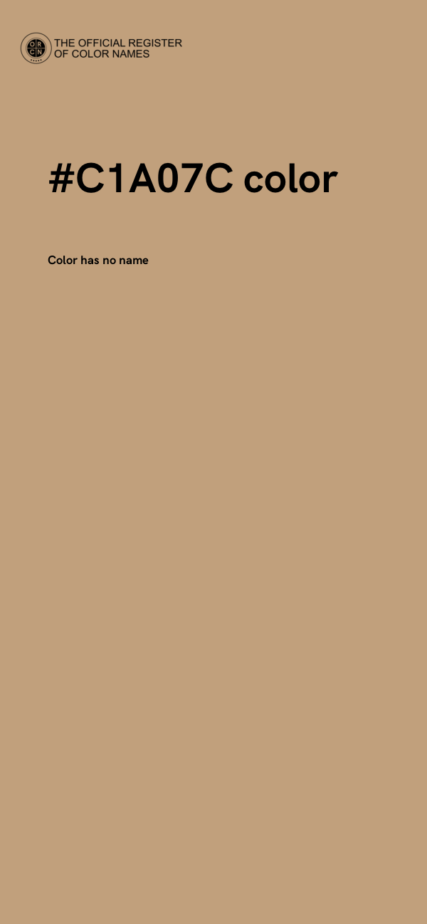#C1A07C color image