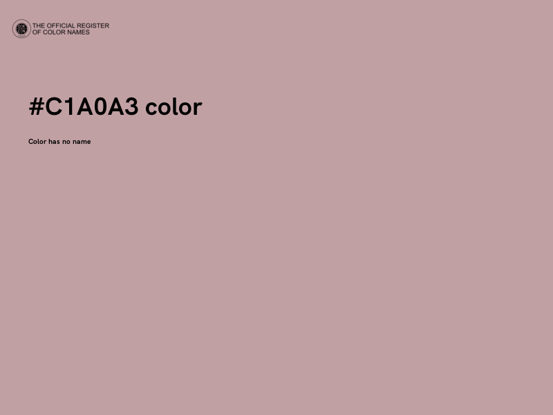 #C1A0A3 color image