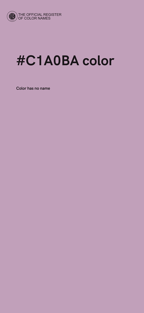#C1A0BA color image