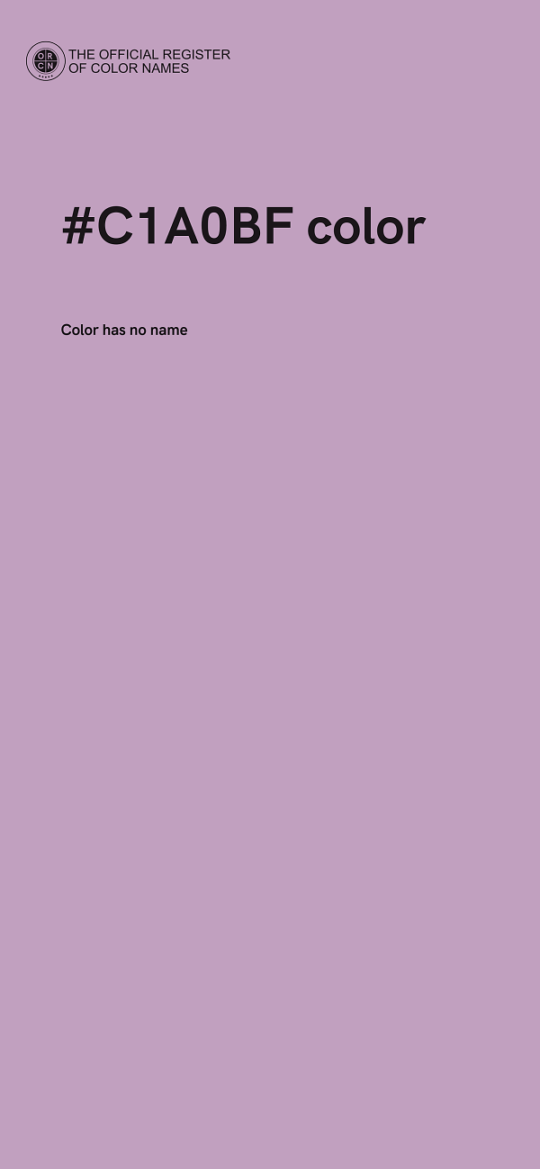 #C1A0BF color image