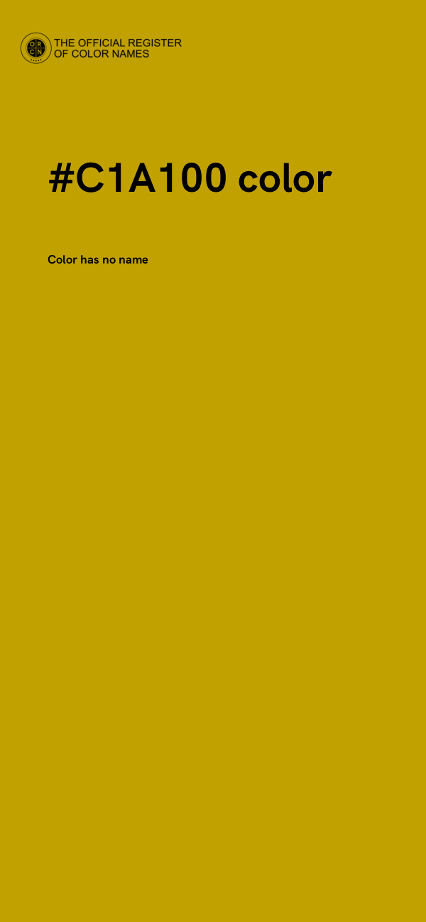 #C1A100 color image