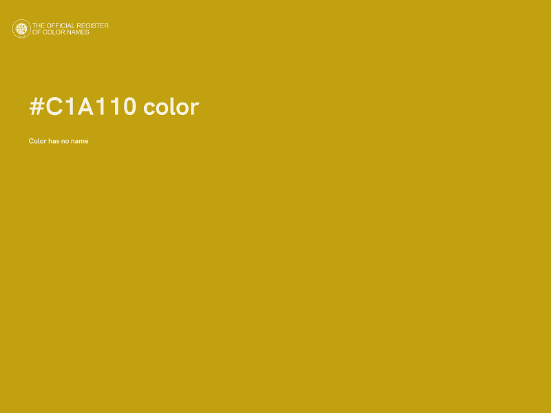 #C1A110 color image