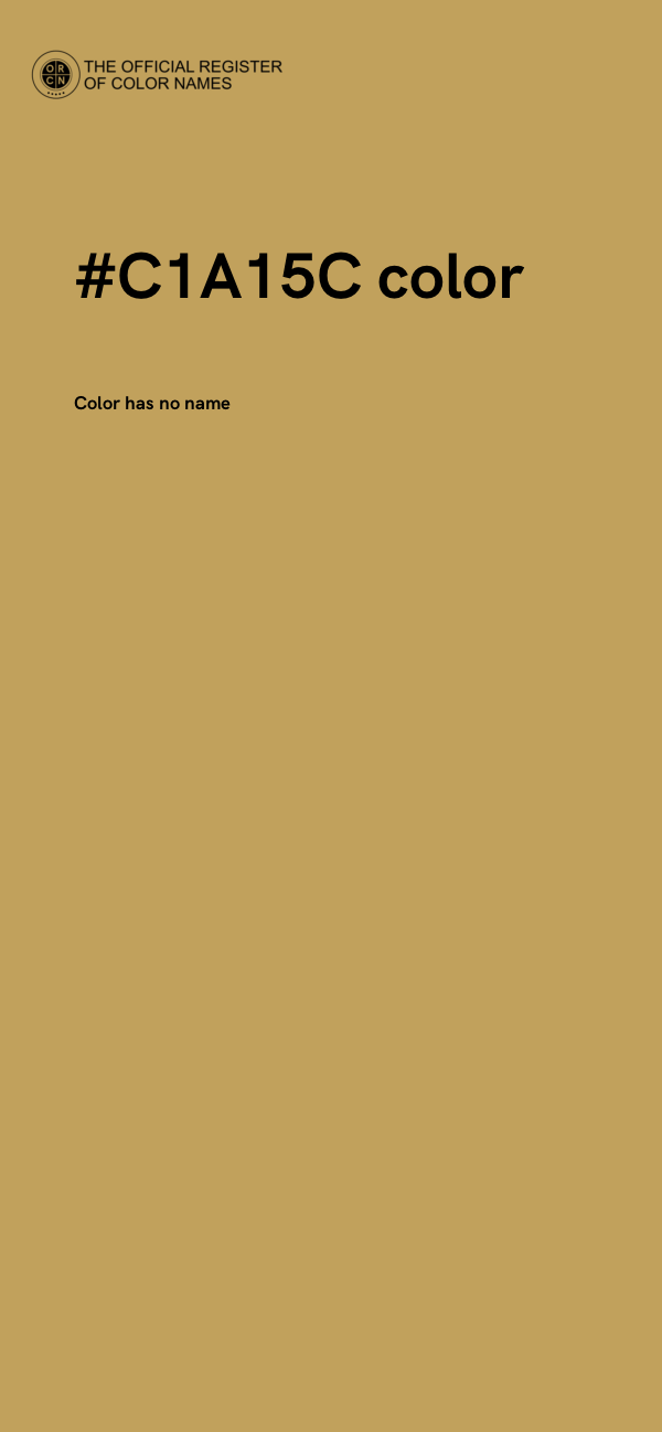 #C1A15C color image