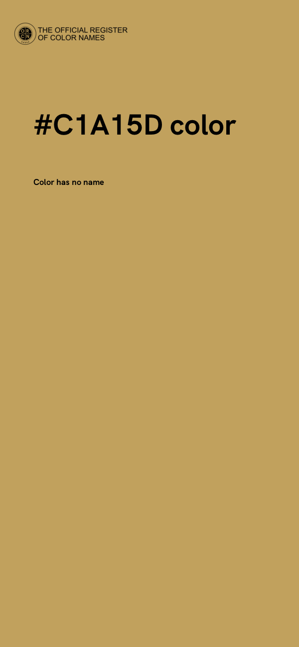 #C1A15D color image