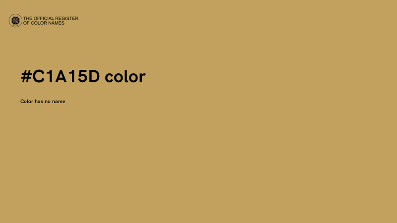 #C1A15D color image
