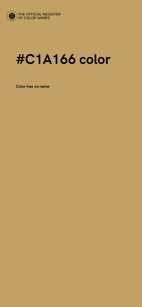 #C1A166 color image
