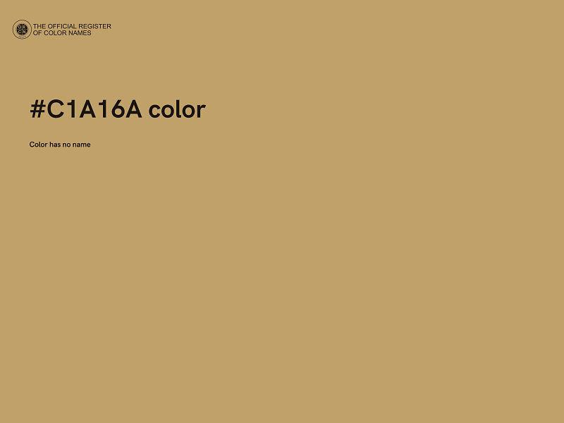 #C1A16A color image