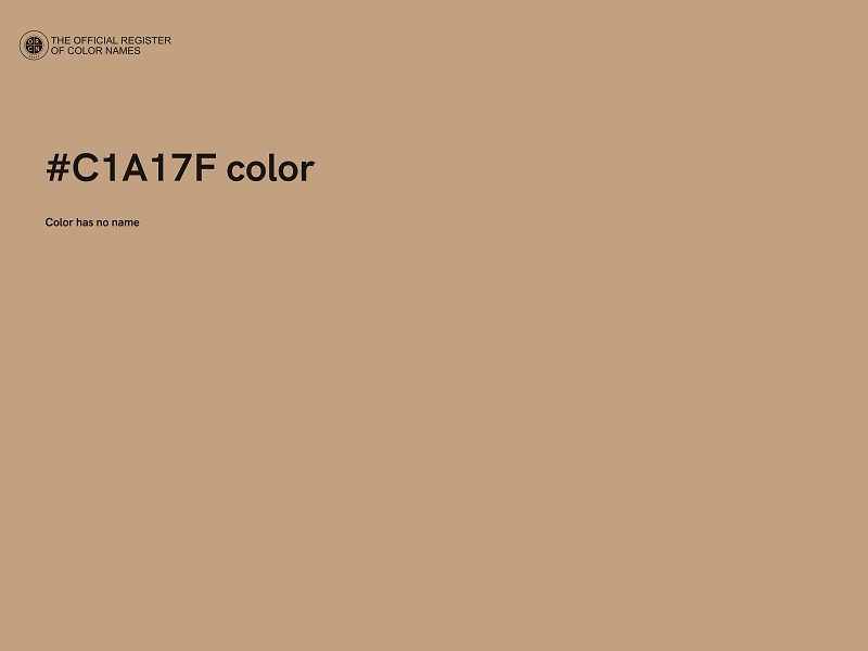 #C1A17F color image