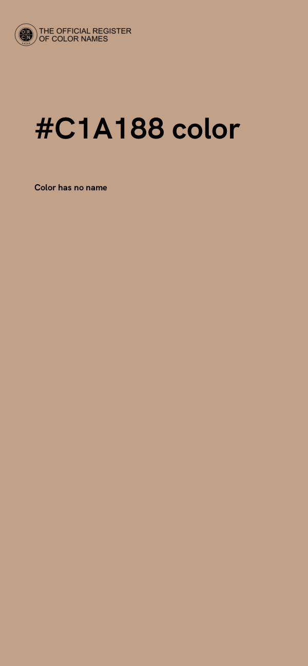 #C1A188 color image