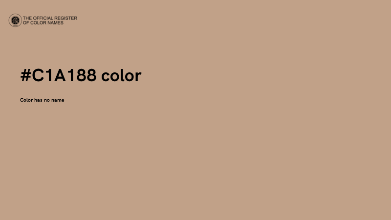 #C1A188 color image