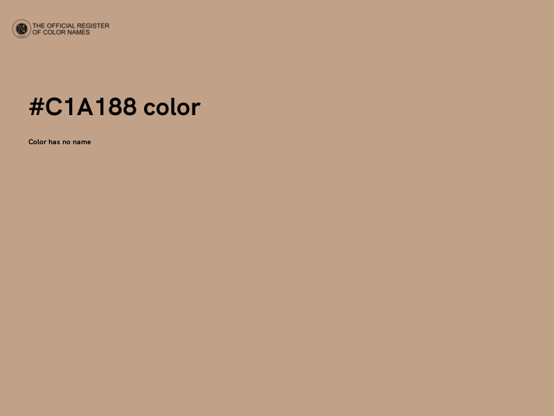 #C1A188 color image