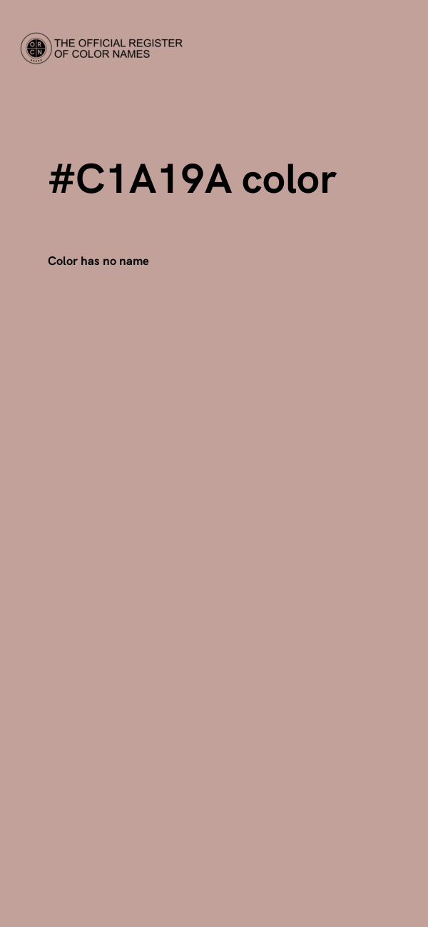 #C1A19A color image