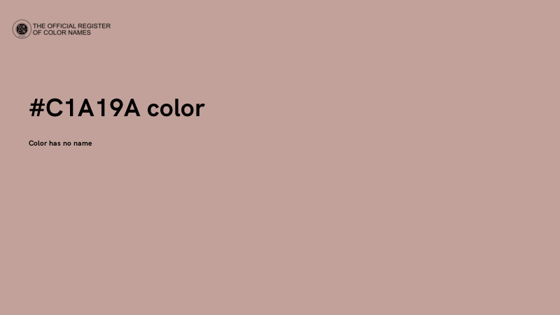 #C1A19A color image