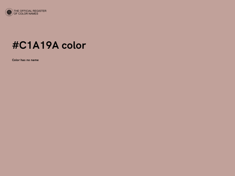 #C1A19A color image