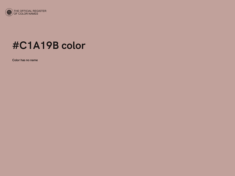 #C1A19B color image