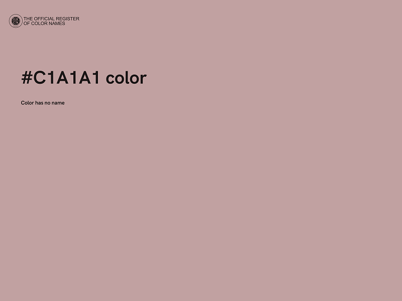 #C1A1A1 color image