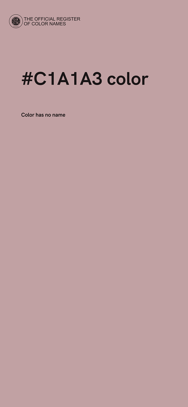 #C1A1A3 color image