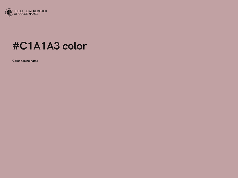 #C1A1A3 color image