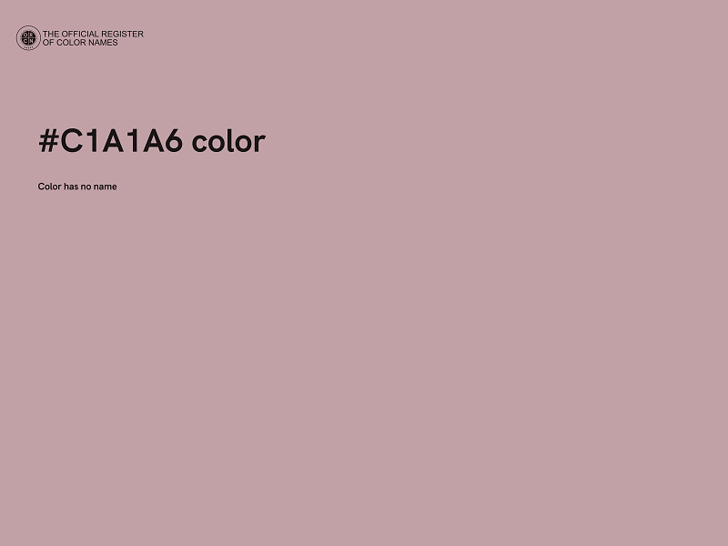 #C1A1A6 color image