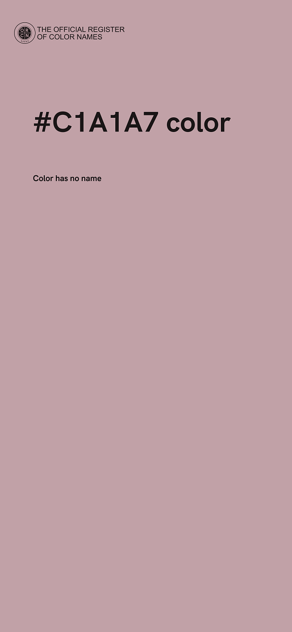 #C1A1A7 color image
