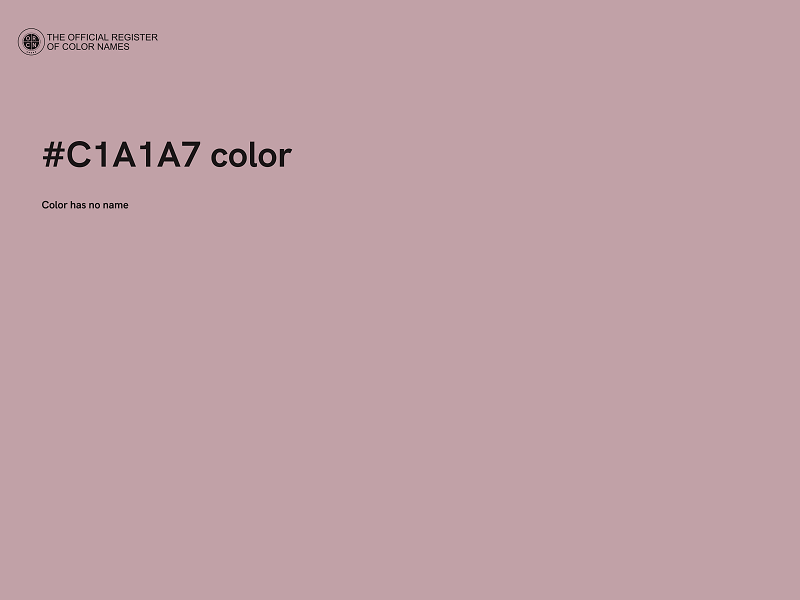 #C1A1A7 color image