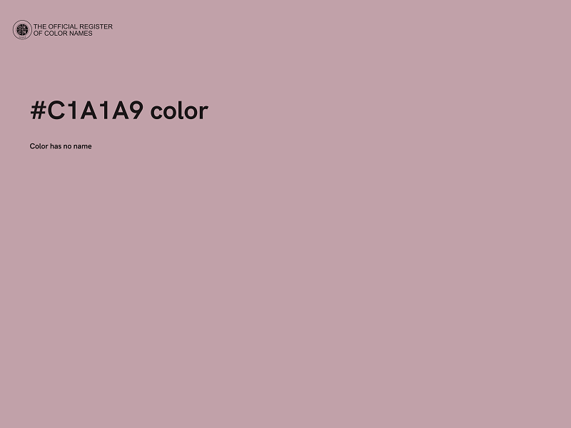 #C1A1A9 color image